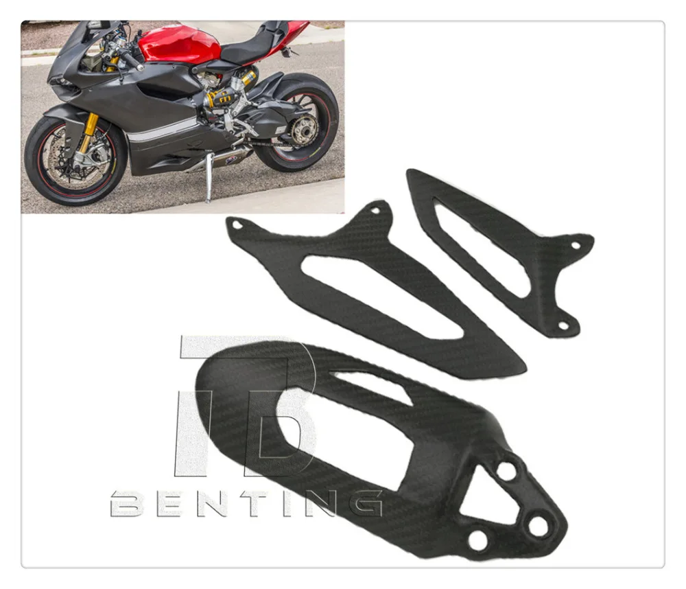 

Motorcycle Matte Carbon Fibre Shock Cover For Ducati Panigale 899 959 1199 1299