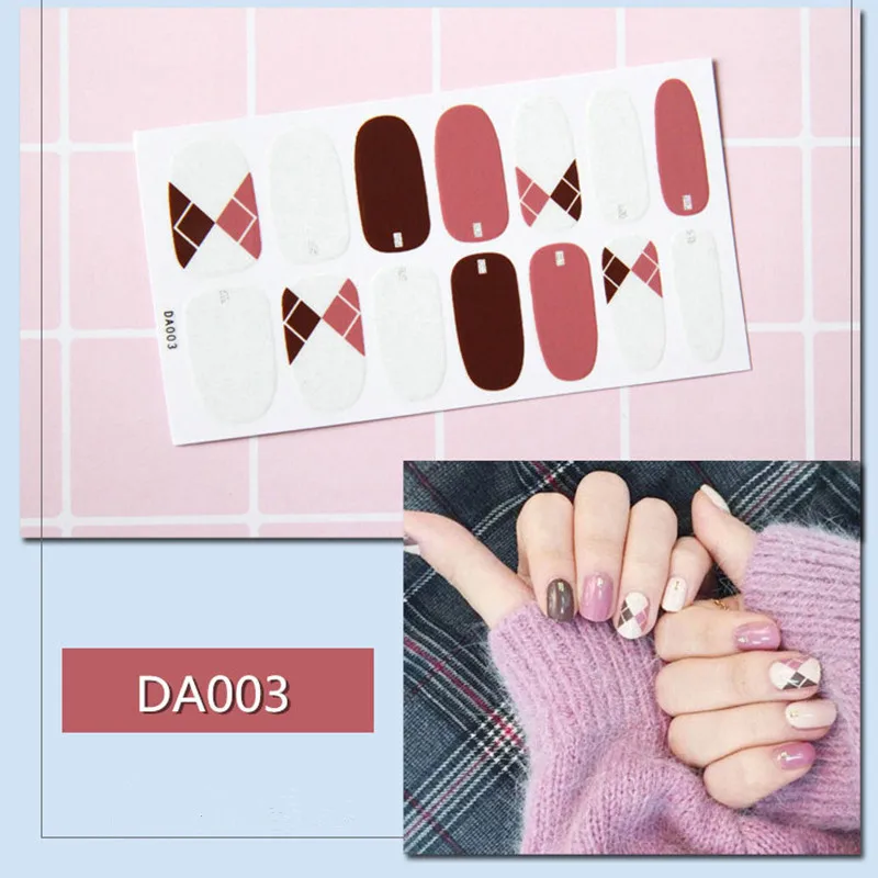 15 листов/набор Лидер продаж плюш дизайн ногтей набор наклеек 3D Водонепроницаемый Полный Обертывания клейкие Наклейки Маникюр