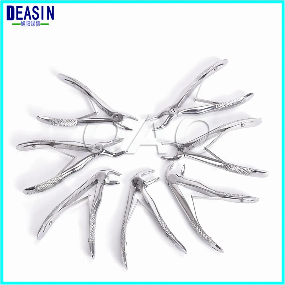 

Free shipping 7pcs Stainless Steel Dental Forceps Children's Tooth Extraction Forcep Pliers Kit Orthodontic Instruments Tools