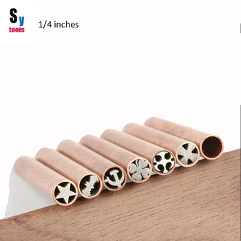 

1/4 inches 6.35mm Knife shank Mosaics pin eagle Dragon Rivets 50mm nail Brass tube DIY knife handle screw More design