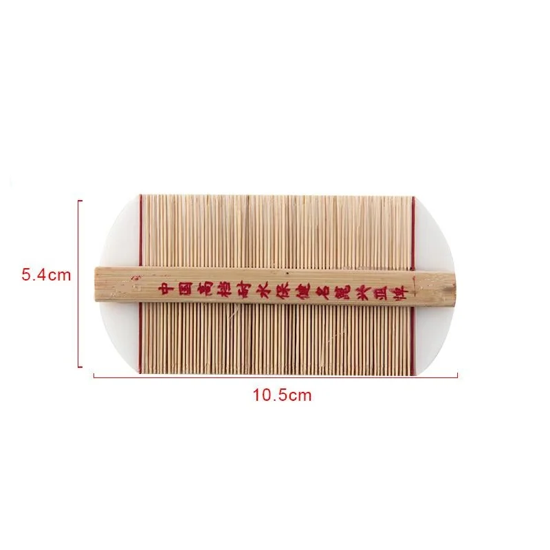 Китайская традиционная бамбуковая расческа для вшей, ручная работа, плотная зубная расческа, удаление перхоти, зуд, соскабливание головы, блошиные расчески