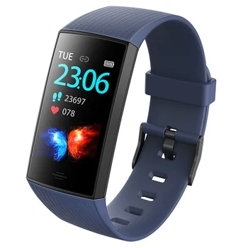 

Smart Fitness Bracelet 1.14 Inch Color Screen Smart Band Waterproof Heart Rate Monitor Smartwatch Health Wristband for men women