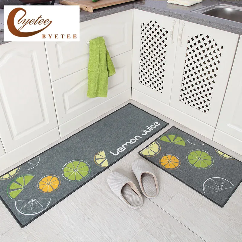 

{Byetee} Kitchen Hot Selling Mats Door Bathroom Carpet Absorbent Slip Resistant Doormats Modern Kitchen Mat