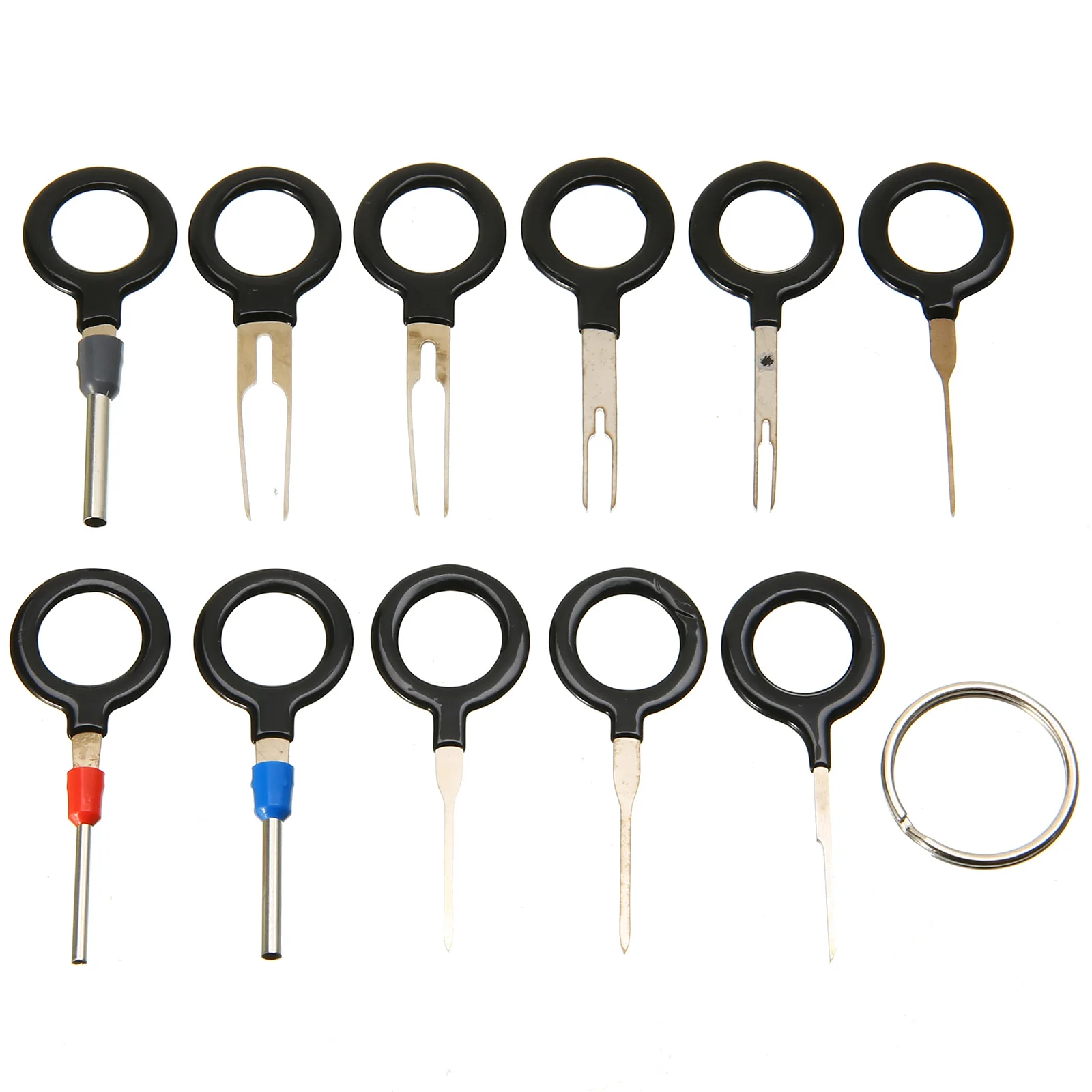 11PCS Auto Wiring Crimp Connector Pin Removal Key Tool Kit Car Electrical Terminal Removal Key for CAR SUV Pickup Off-road