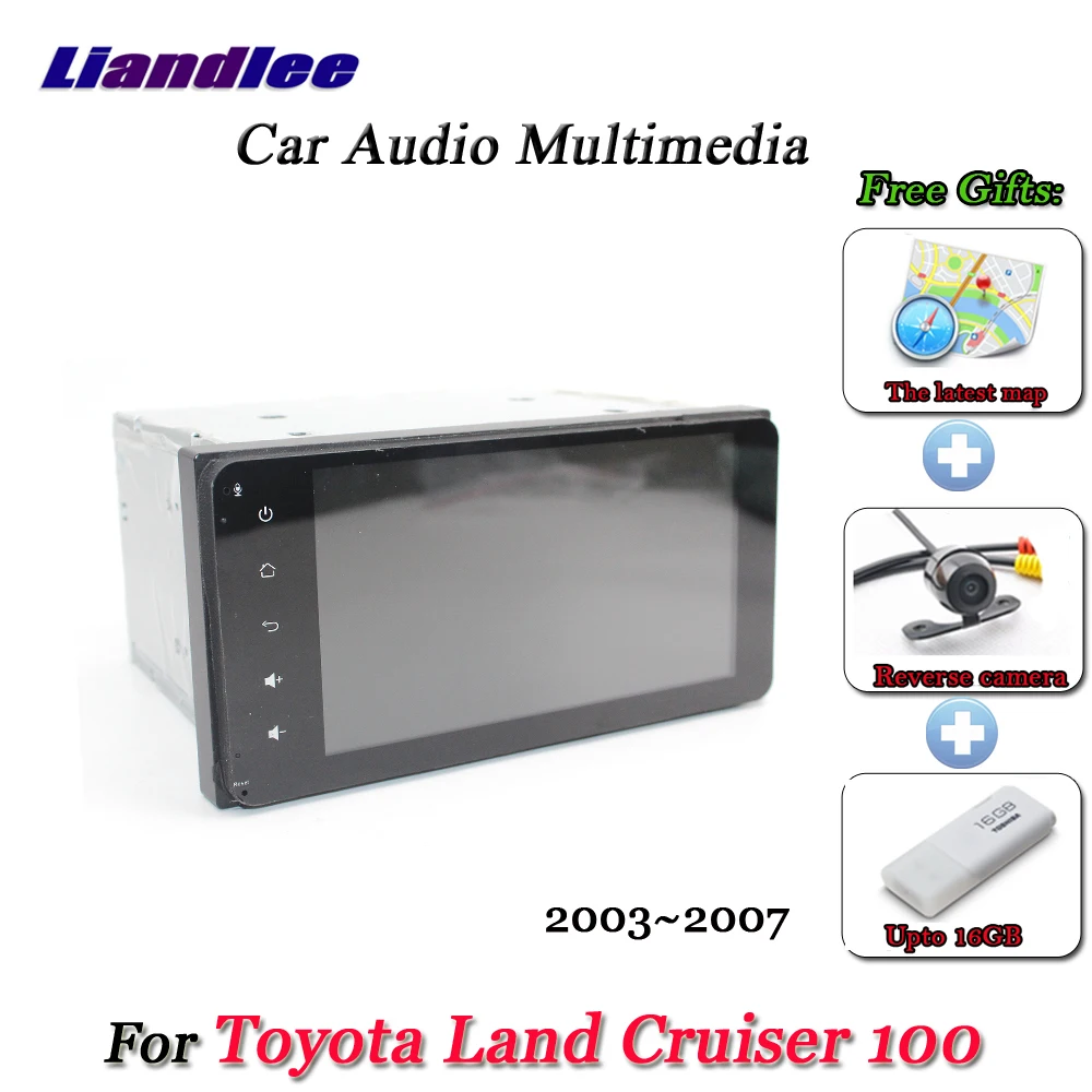 Top Liandlee Car Android System For Toyota Land Cruiser 100 2003~2007 Radio Stereo Camera GPS Navi MAP Navigation Screen Multimedia 2