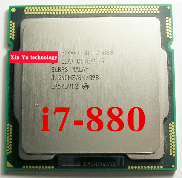 

Core i7 880 3.06GHz 8M SLBPS Quad Core Eight threads desktop processors Computer CPU Socket LGA 1156 pin