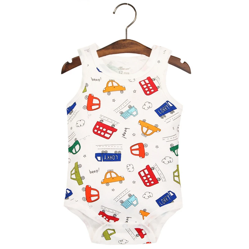 Y72 детское летнее платье Летний комбинезон для новорожденных мальчиков и девочек хлопковый треугольный сиамский жилет многоцветный Детский комбинезон на выбор