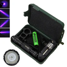 Voilet светодиодный оружейный фонарик для страйкбола тактический охотничий фонарь+ 18650+ зарядное устройство+ крепление для прицела+ дистанционный переключатель давления+ чехол