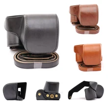 Shoulder Strap PU Leather Digital Camera Bag Designed Shoulder Bag Protective Case Cover for Camera Sony A6000
