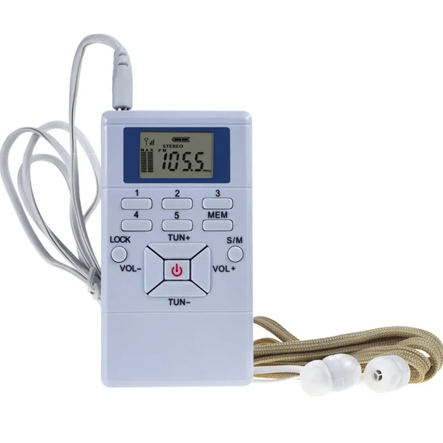 

Digital FM Radio Mini Speaker Portable Receiver Display Dual Channel Single Band Music Player LED Display Built-in Antenna Kit