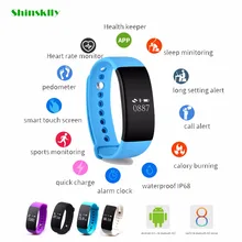Оригинальный B14 SmartBand Приборы для измерения артериального давления Bluetooth Smart Браслет сердечного ритма Мониторы смарт-браслет Фитнес для Android IOS Телефон