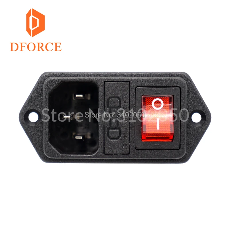 DFORCE 1 шт. Запчасти для 3D принтера Trianglelab 10A 250 в 3 предохранитель переменного тока