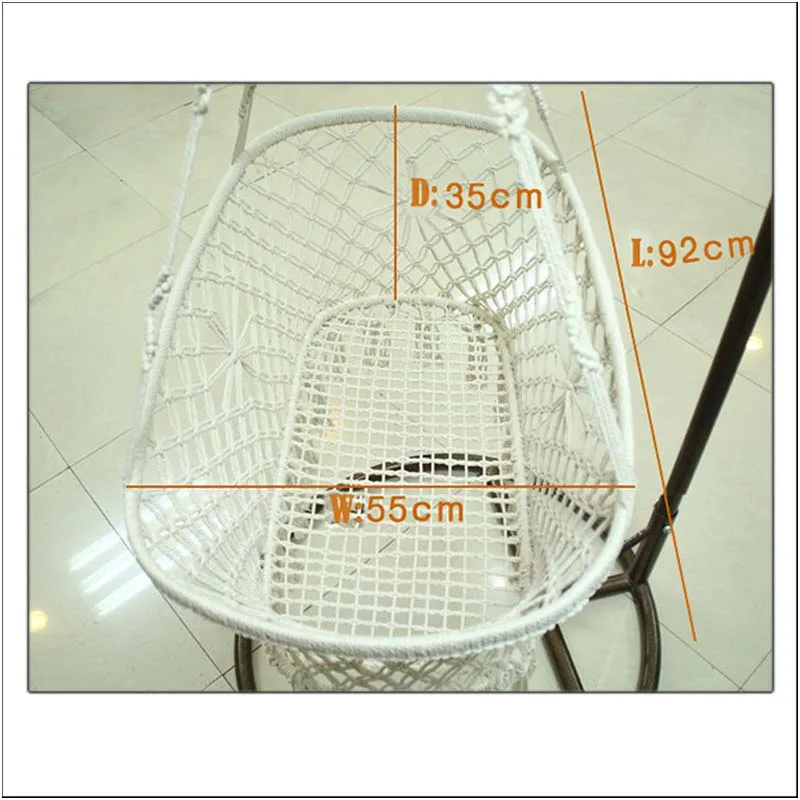 Летний для новорожденных Подвески Sype из хлопчатобумажного каната ручной Защита окружающей среды колыбель-корзина волнистая дизайнерская ткань