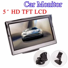 Hippcron 5 дюймов Автомобильный монитор TFT ЖК-дисплей " HD цифровой 16:9 800*480 Экран 2 Way видео Вход для заднего вида Камера DVD/VCD/