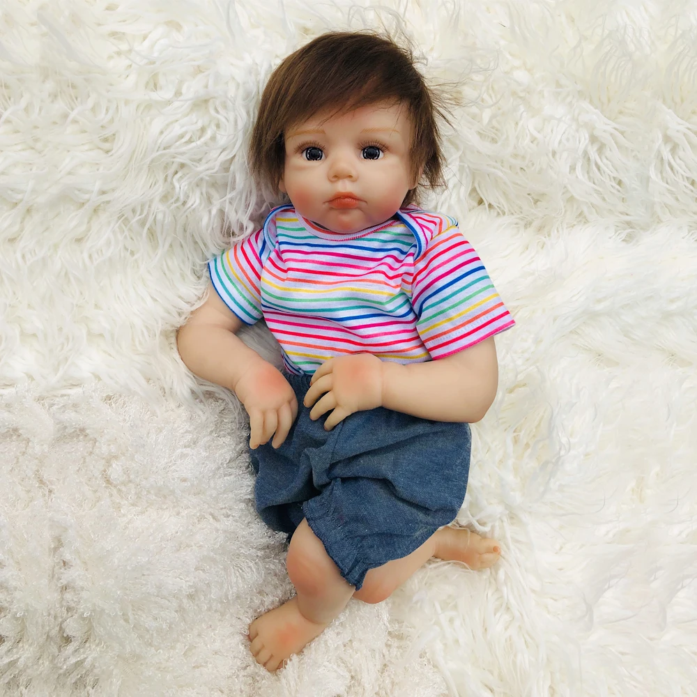 Кукла Bebes reborn 50 см куклы для маленьких девочек мягкие силиконовые bebe Bonecas Reborn realista