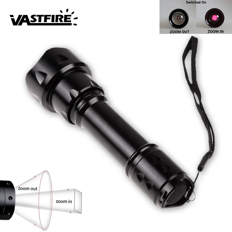 

VastFire Infrared Red IR 850nm Zoomable 1-Mode IR-T20 Torch Hunting Light (1 x 18650) To be used with Night Vision Device