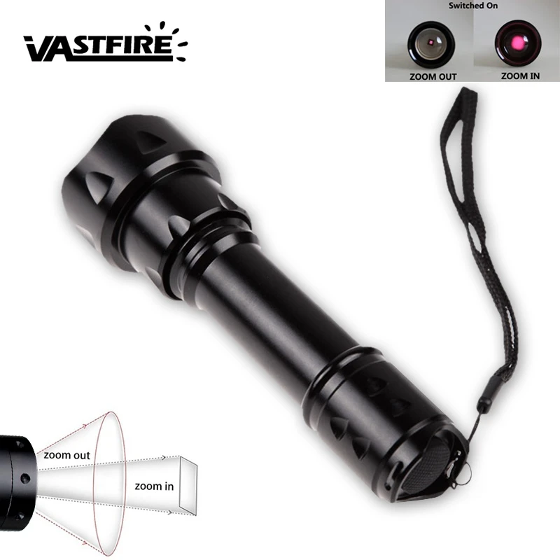 Vastfire T20 Infrared IR 850nm UV Night Vision Zoom LED Flashlight Power Lamp Vastfire T20 Infrared IR 850nm UV Night Vision Zoom LED Flashlight Power Lamp