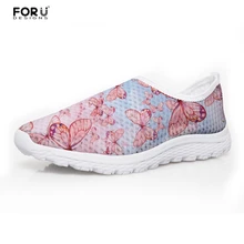 FORUDESIGNS/женская повседневная обувь на плоской подошве с милым розовым узором в виде бабочки удобная Пляжная обувь для девочек-подростков с объемными животными
