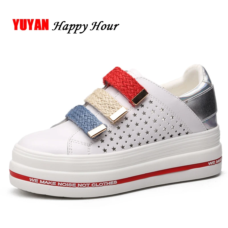 

Cowhide Sneakers for Women Genuine Leather Height Increaing Shoes Flat Platform Shoes Women's Flats Ladies Brand Sneakers ZH2846