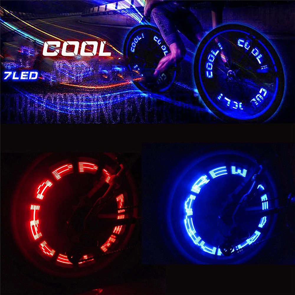 

Bike Spoke Light Tyre Valve Caps Wheel Spokes Led Light Bike Lights Mountain Road Bike Bicycle Lights Accessories