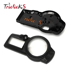 Triclicks Motorcycle Black Speedo Meter Gauges Instrument Cover Tachometer Case Covers For Suzuki Gsxr 600 750 04-05 1000 03-04