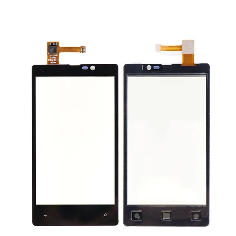 ЖК-дисплей Дисплей Сенсорный экран чехол с подставкой и отделениями для карт для Nokia Lumia 820 625 525 520 сенсорный экран Экран Панель передняя крышка Стекло Планшета Телефона Запасных Запчасти