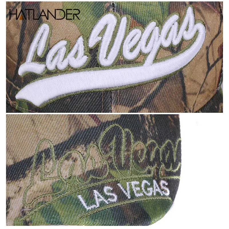 Hatlander Las Vegas leaf камуфляжные бейсболки летние шляпы для рыбалки gorras изогнутые буквы камуфляж Женская кепка для занятий спортом на открытом воздухе для мужчин