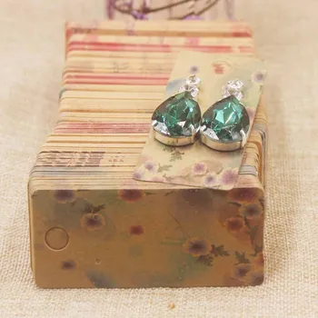 

100pc/lot Multi style jewelry earring card Flower /marble/DIY Thank You jewelry drop earring card Dangling earring package card