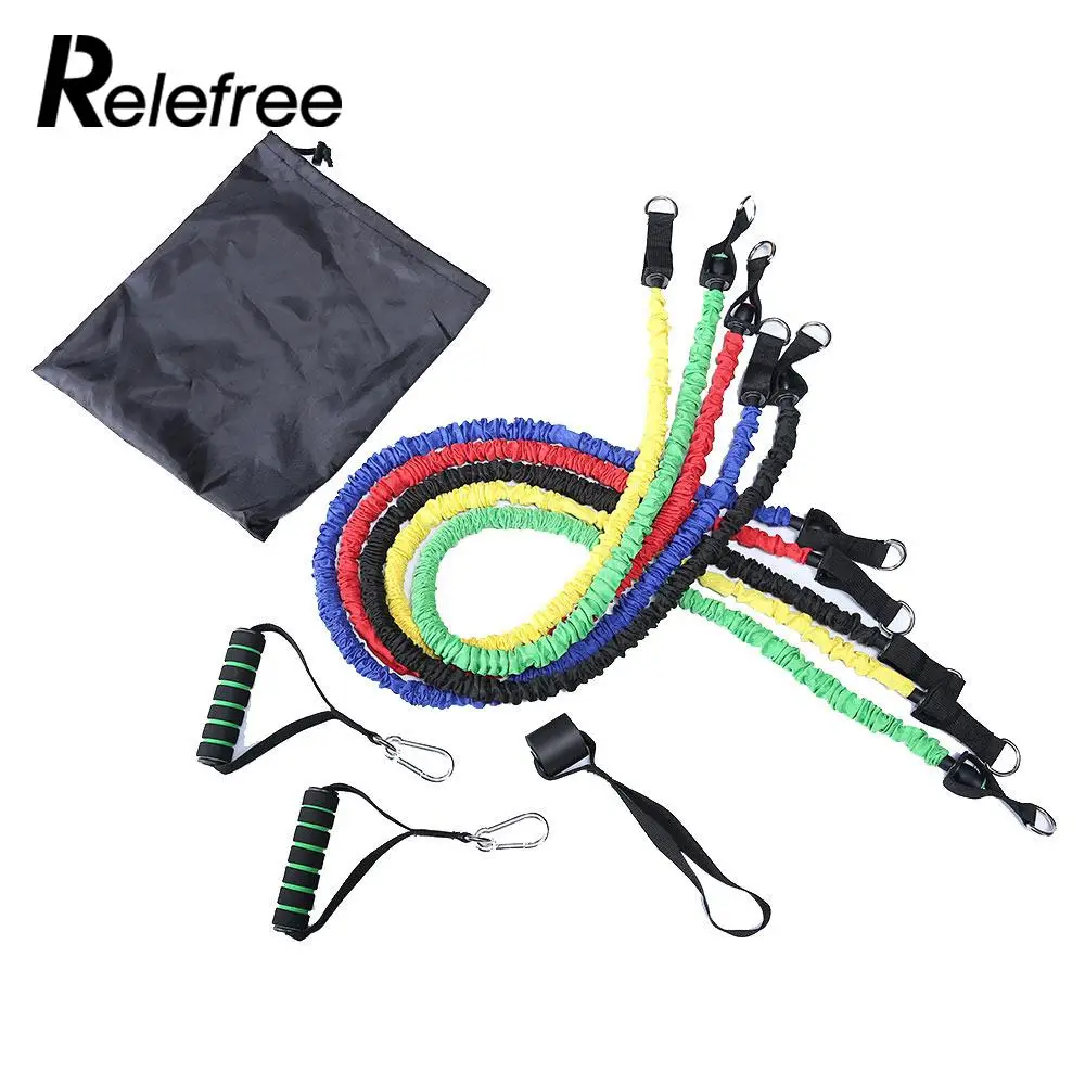 9pcs Fitness Pull Rope Yoga Pull Rope Chest Expander Practical Puller