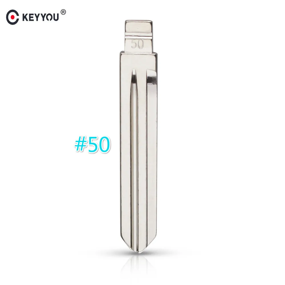 

KEYYOU Replacement Remotes Flip Blade 50# Metal Blank Uncut Blade KD Remote Key HYN14FH HYN14T14 for Hyundai Yuet
