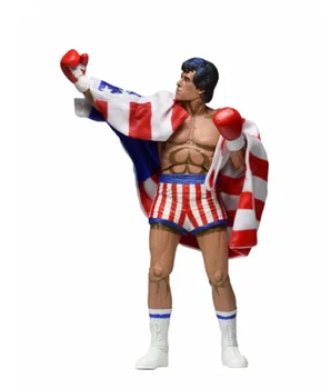 

7 Inches NECA Rocky Sylvester Stallone Classic Video Games Appearance 1987 Figure Model with Box Children Collections