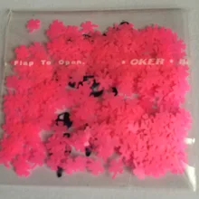 Неоновый розовый устойчив к растворителям Клевер блеск для ногтей