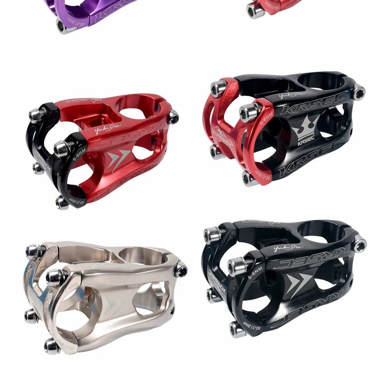 

KRSEC Bike Stem AM/XC/DH bikestems 28.6*31.8*50 mm Al 7075 CNC Bicycle Short Stem bike parts