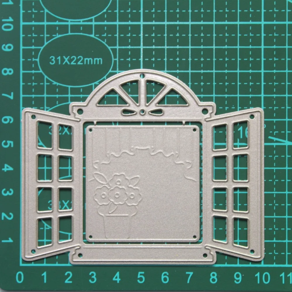 Рождество DIY дверь и окно металлическая пресс-форма Фестиваль Крафтовая окраска женский металл Скрапбукинг резка милые штампы