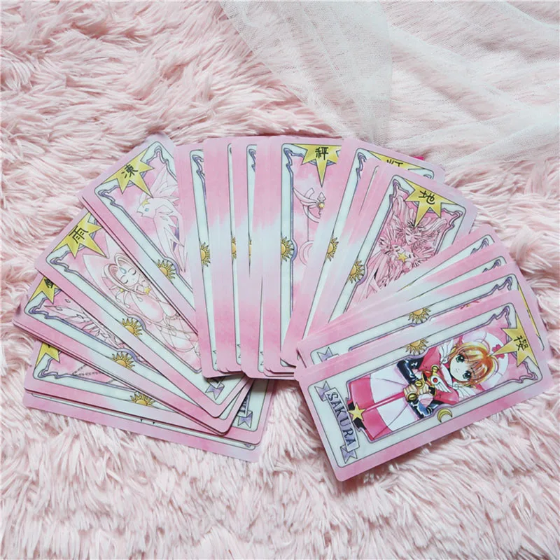 Baratos Cardcaptor tarjeta captor sakura clow tarjetas tarot tarjetas libros cosplay