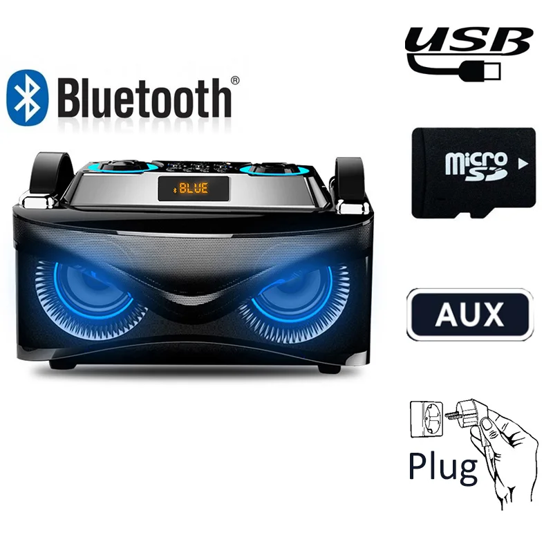 

Bass Computer Speakers Radio Amplifier MP3 Subwoofer Loudspeaker Portable Wireless Bluetooth Mini Speaker Column
