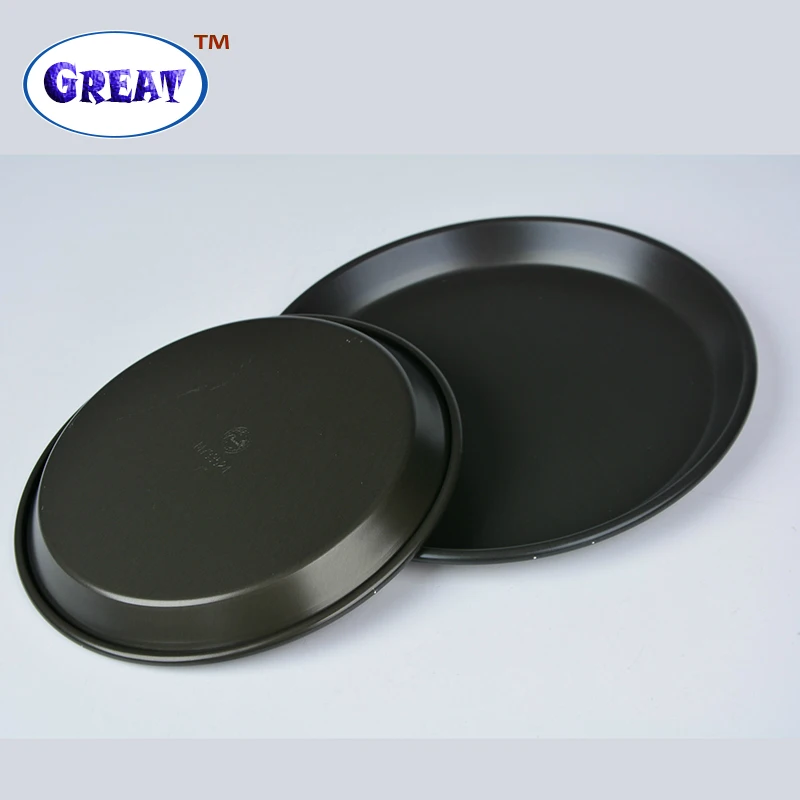 

GREAT 6/7/8/9/10/12 Inch Shallow Non-Stick Round Shape Pizza Baking Tray Plate Home Kitchen Bakery Accessories Tart Pie Pan
