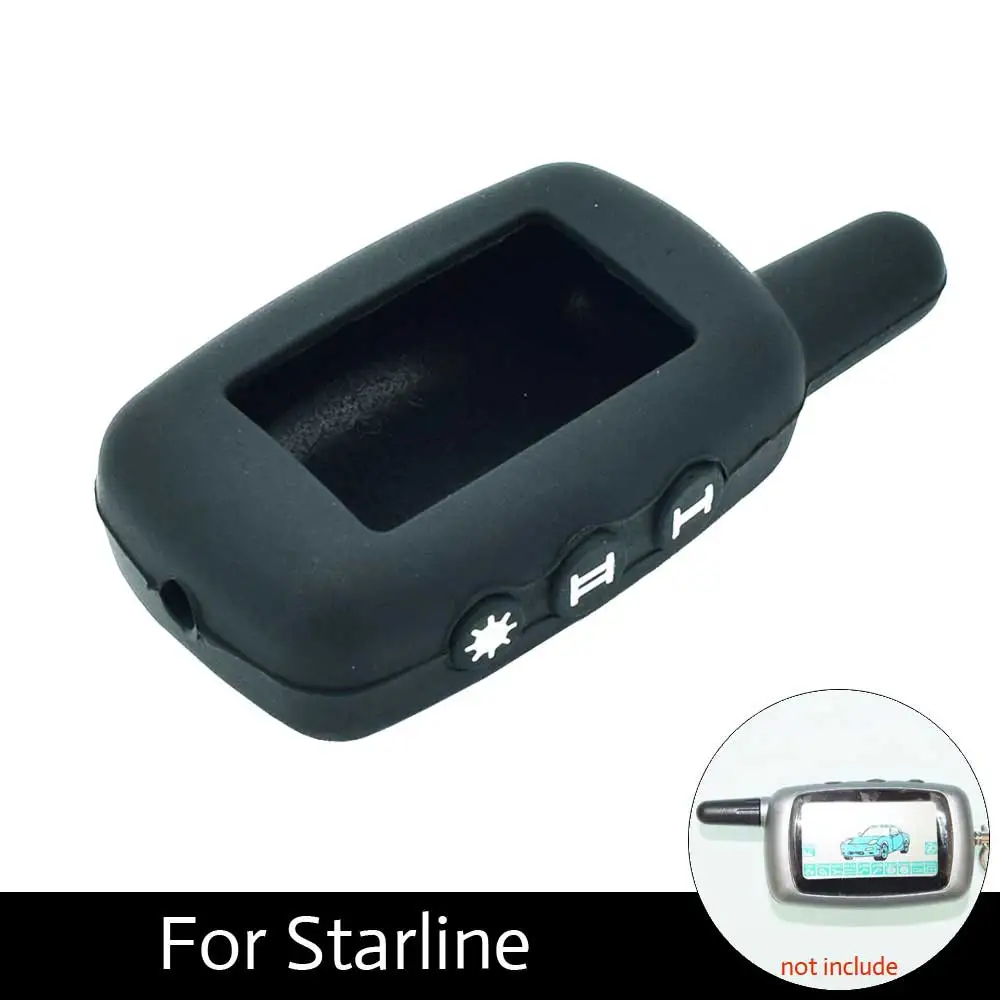 

ATOBABI 3 Colors A9 Silicone Remote Control Cases Cover For StarLine A9 24V Burglar Alarm LCD Silicone Fob Case Silica Gel Cover