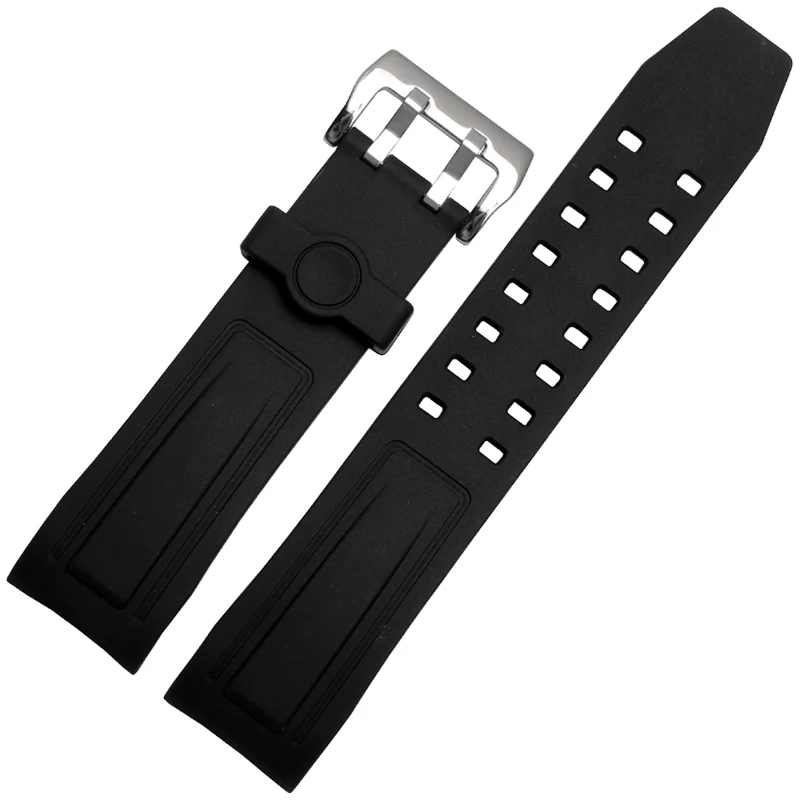 NEW Mens Silicone Rubber Strap Waterproof Sport Wrist Watch Strap Band