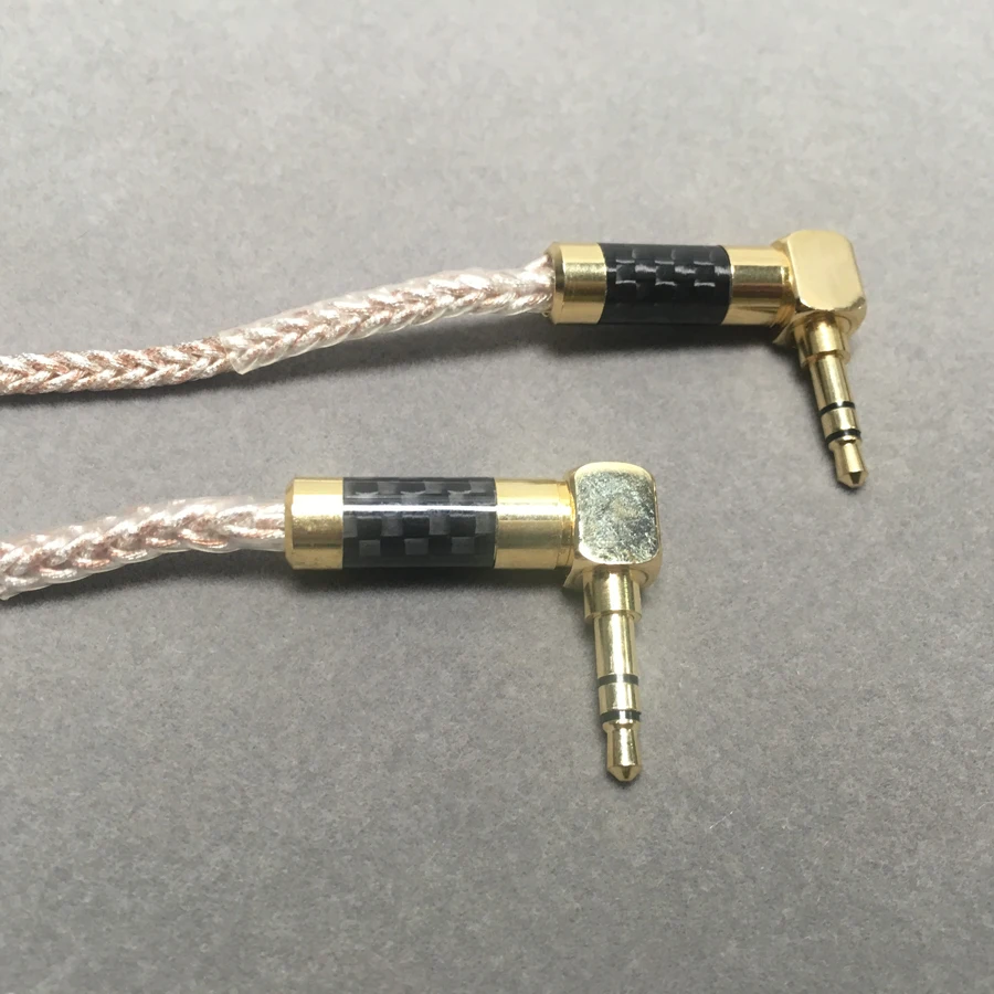 1,2 м аудио кабель AUX 3,5 мм папа-папа 8 акций 52 ядра 5 серебро 2 Золотой провод для основных V-moda наушников автомобильный динамик iPhone MP3