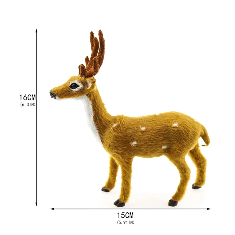 Рождественский подарок креативный плюшевый Лось моделирование олень игрушки для рождественские украшения, реквизит