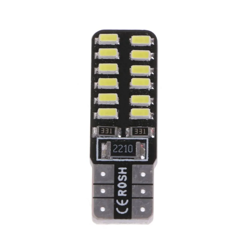 10 шт. T10 Canbus Led 24led 3014smd T10 светодиодные, под шину Canbus, для автомобиля света с поверхностным монтажом W5w Led 194 T10 24smd Canbus Светодиодная Лампочка