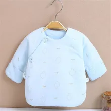 Пальто с поясом для новорожденных, нижнее белье из хлопка для детей 0-3 месяцев, летние мягкие обработанные комплекты для здравоохранения, XBX-1128-2