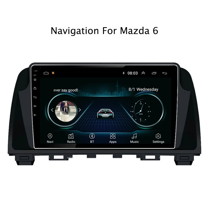 NaviTopia Android 8 1 автомобильный DVD gps Мультимедиа Аудио плеер для Mazda 6 2012-2014 головное