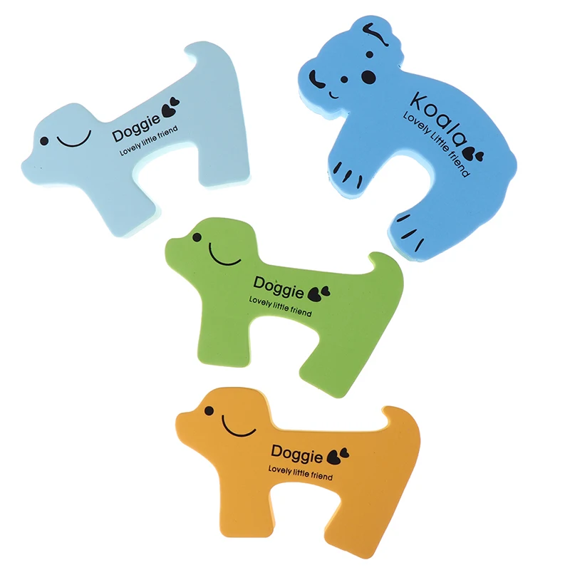 Детсой безопасности Дверные ручки кошка собака, коала Форма держатель Для детей безопасные дверные фиксаторы уход за кожей лица Маска детская игрушка дверной стопер 1 шт./5 шт EVA Лидер продаж