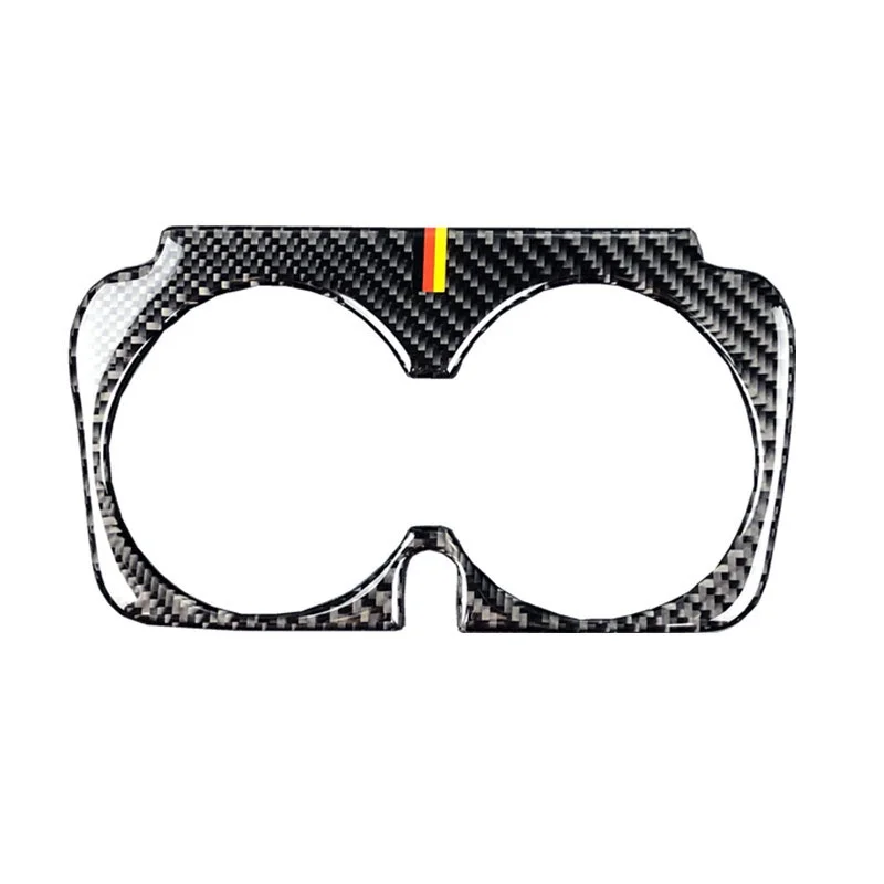 Car Carbon Fiber Water Cup Holder Frame Trim Sticker For Mercedes Benz C Class W205 C180 C200 C300 GLC|Лепнина для интерьера| |
