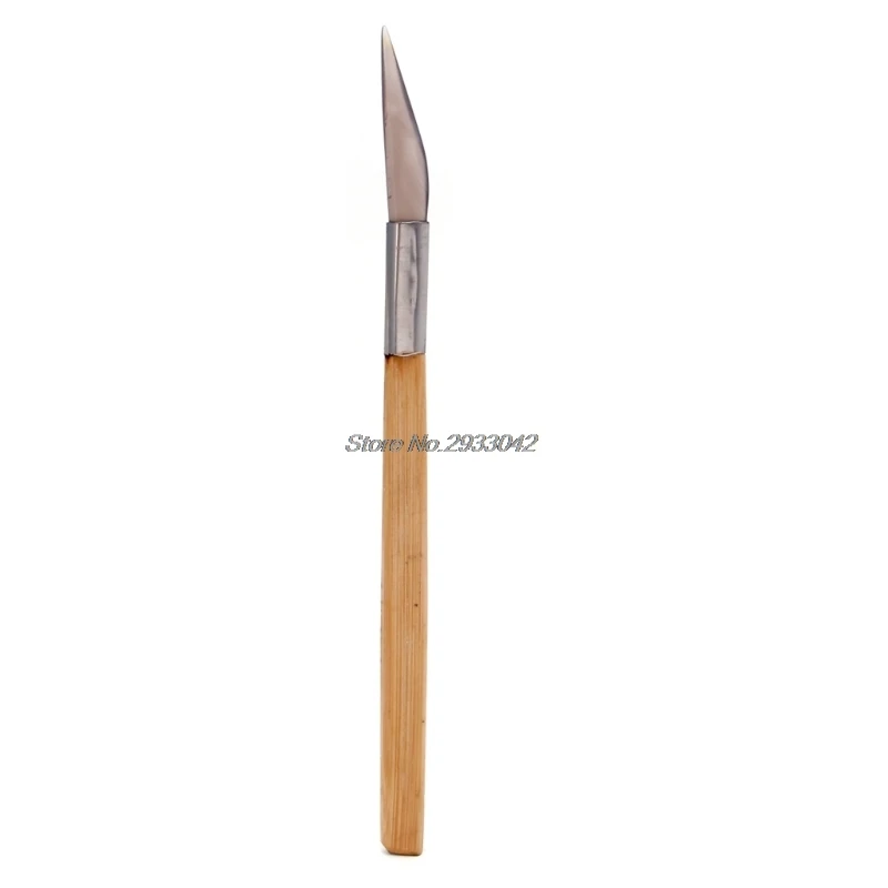 Полировальный нож с бамбуковой ручкой, инструменты для изготовления ювелирных изделий, новинка-W128 - Цвет: 2S90332