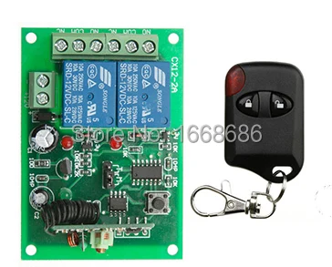 

Hot Sales DC 12V 10A 2CH 315MHz/433MHZ Wireless RF Remote Control Switch teleswitch 1* cat eye Transmitter+ 1*Receiver