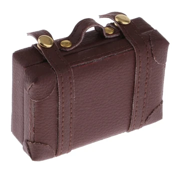 

1:6 Doll House Luggage Mini House Creative Portable Luggage Mini Diy Doll House Suitcase Accessories Doll House Exquisite Deco