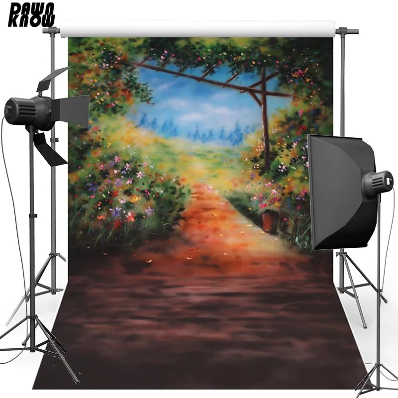 DAWNKNOW Painting Scenic Vinyl Photography Background For Children New